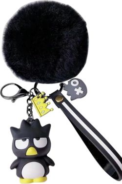 Badtz-Maru Keychain with Pom Pom