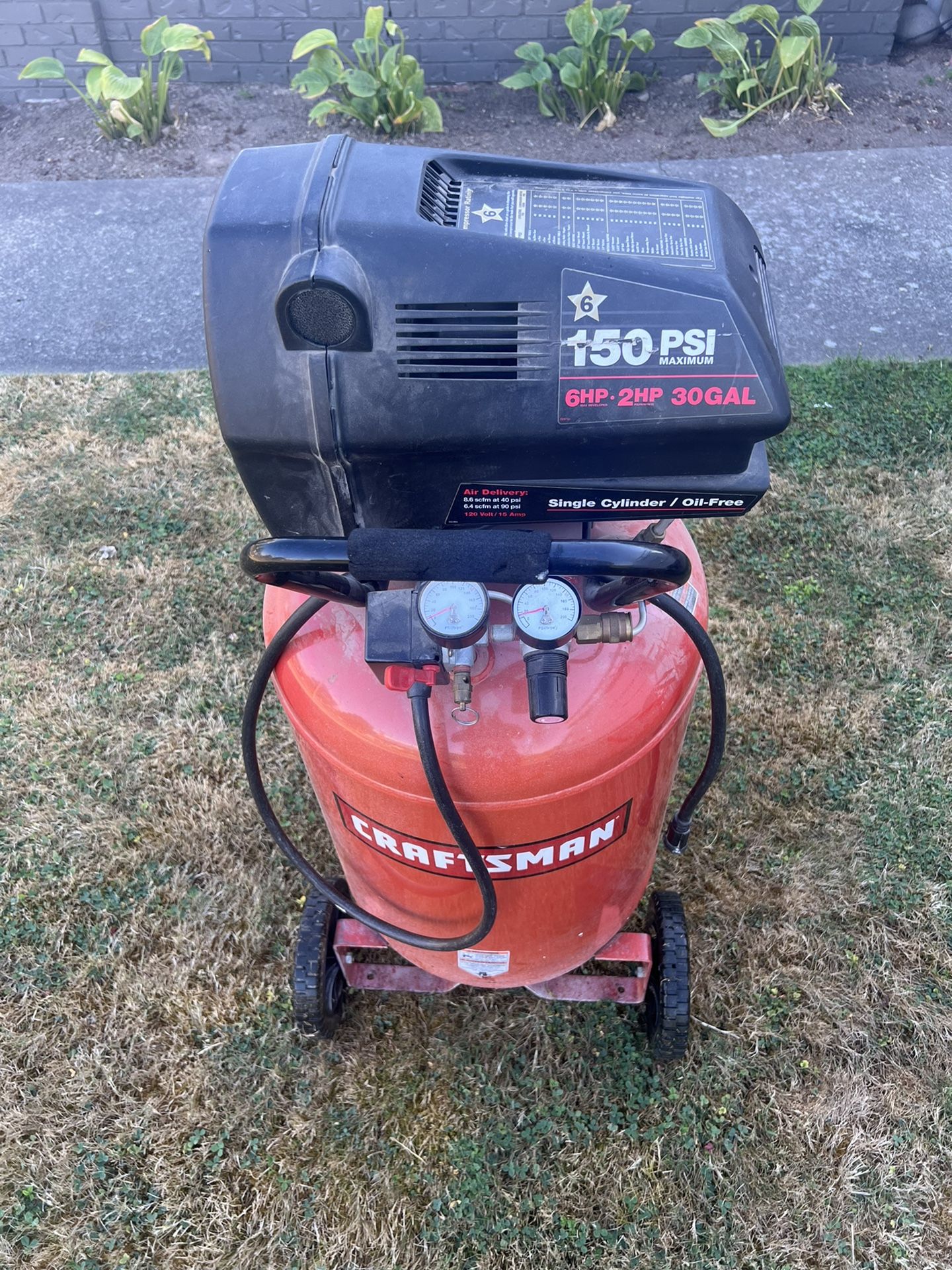 Craftsman 30 Gallon Oil Free Air Compressor