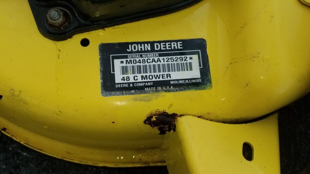 John Deere mower deck 48C OBO