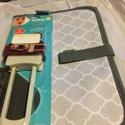 One Diaper Pad  One Safety  Cabinet Slide Lock 