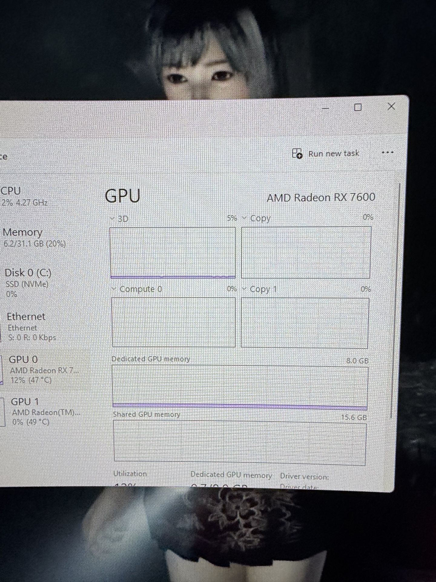 GPU RX 7600 8GB
