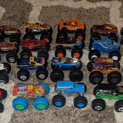 Hit wheels & monster jam monster trucks. $30 takes all or $2 each.