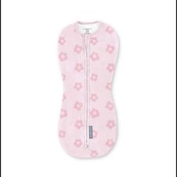 SwaddleMe By Ingenuity Compression Baby Swaddle Pod Sleep Sack 0-2 months, flower