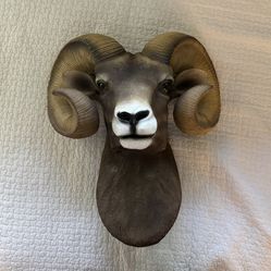 Faux Ram Head Wall Mount 