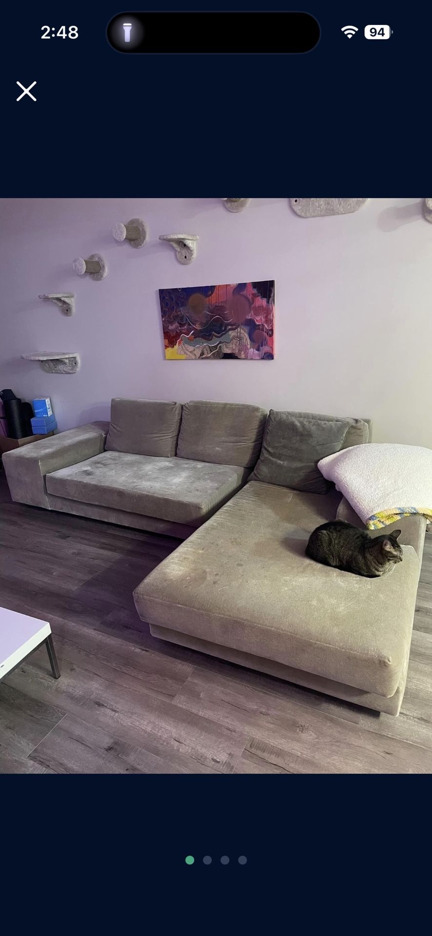 Sectional Couch with Storage