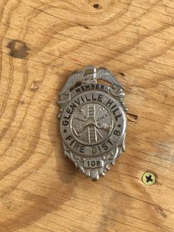 Vintage 1940s firefighter badge Rare
