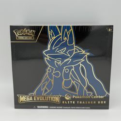 Mega Evolution Pokemon Center Elite Trainer Box (Exclusive) [Mega Lucario] - New & Sealed Pokemon