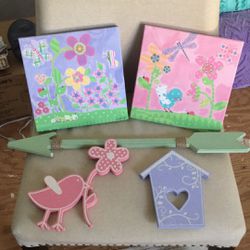 Adorable Set Of 5 Girls’s Room Decor-  All By Target