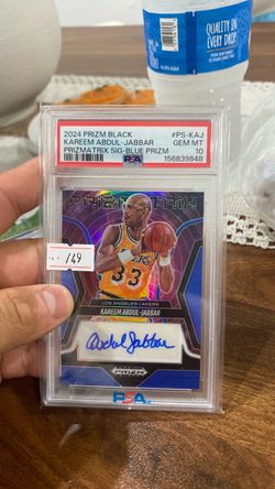 Kareem Abdul-Jabbar 2024 Prizm Black Auto PSA 10