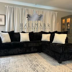 NEW Fluffy Sectional Couches