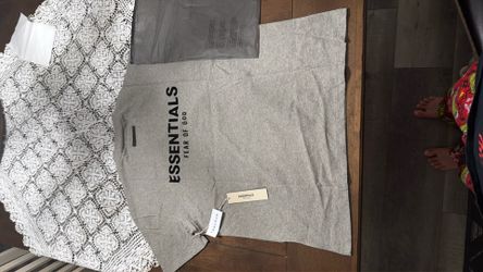 Essentials Fear Of God Grey OatMeal TShirt