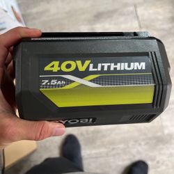 40V LITHIUM 7.5 Ah Ryobi Battery