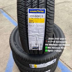 195/60R15 Goodyear Eagle RS-A Set of Tires Installed and Balanced Set de Llantas Nuevas Instaladas y Balanceadas