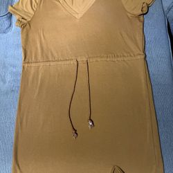 Women’s Camel T-Shirt Dress (Size XL) – Casual & Comfortable