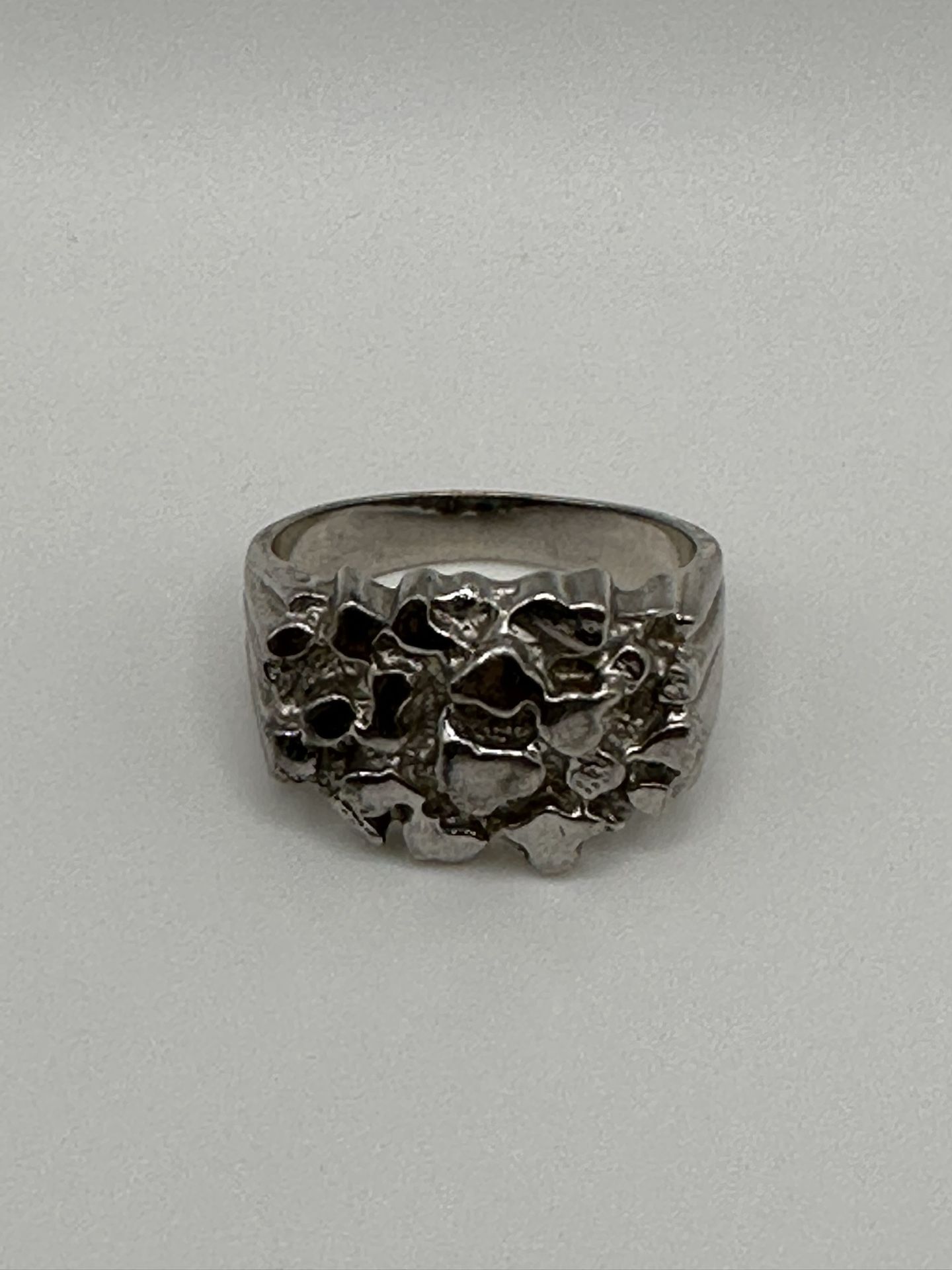 Sterling Silver Nugget Style Ring