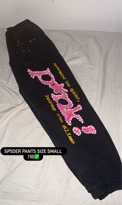 p*nk sp5der pants size small used
