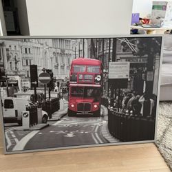 Framed London Canvas Print