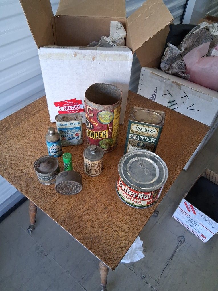 Old Time Food, Health And Beauty Containers