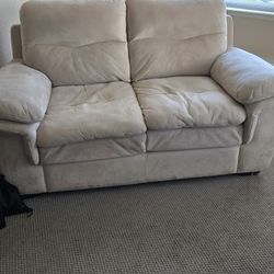 Beige Loveseat 