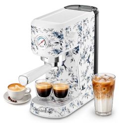 Casabrews Espresso Machine Floral Edition