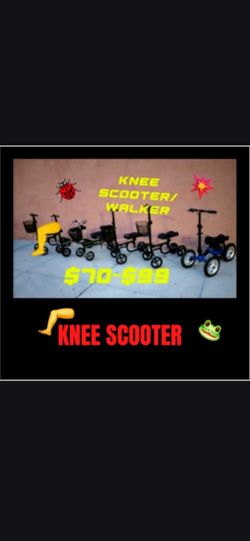Knee scooter walker