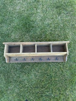 Wooden Cubby Rack