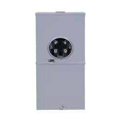 GE 150 Amp 4-Space 8 Circuit Outdoor Combination Main Breaker/Ringless Meter Socket Load Center