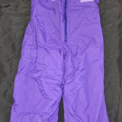Columbia youth girls purple snow bib Size XS 6/6x