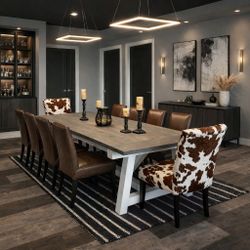 Custom Designed Farmhouse Dining Tables.