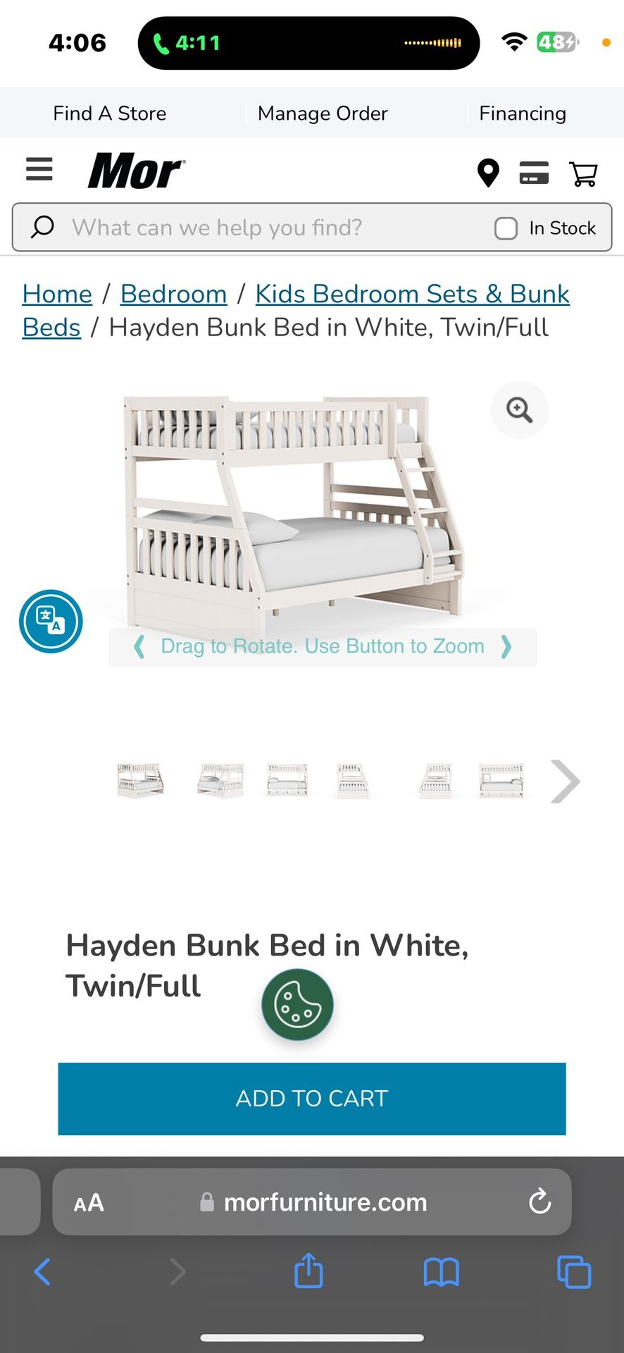 Bunk Beds Frame 