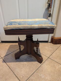 Vintage Swivel Piano Stool bench vanity