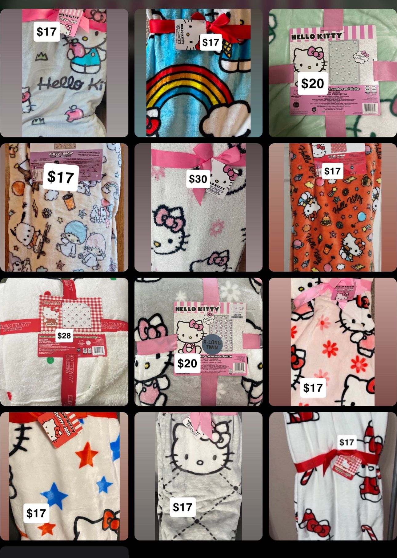 hello kitty blankets