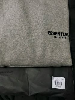 Dark Oatmeal Essentials hoodie, Size Small