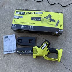 RYOBI ONE+ HP 18V Brushless 8 in. Battery Compact Pruning Mini Chainsaw (Tool Only)