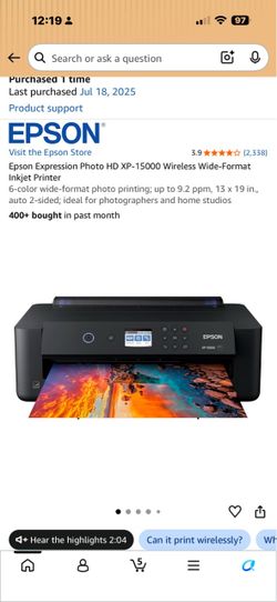 Epson Photo HD Expression XP-15000