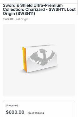 Pokémon sword and shield Charizard upc