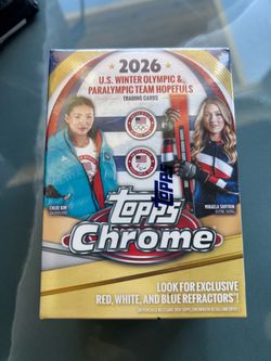2026 Topps Chrome U.S. Winter Olympic Trading Cards Box