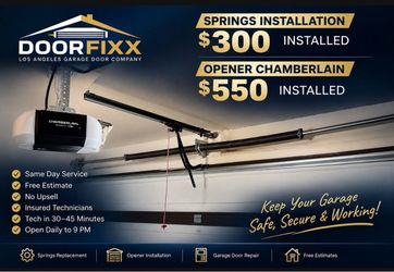 Garage door springs
