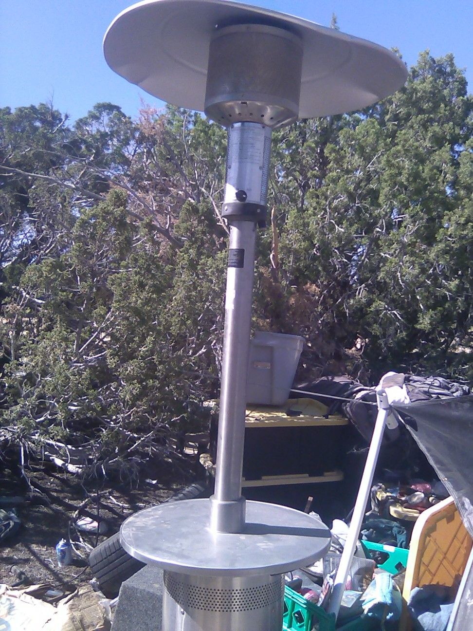 Outside heater propane