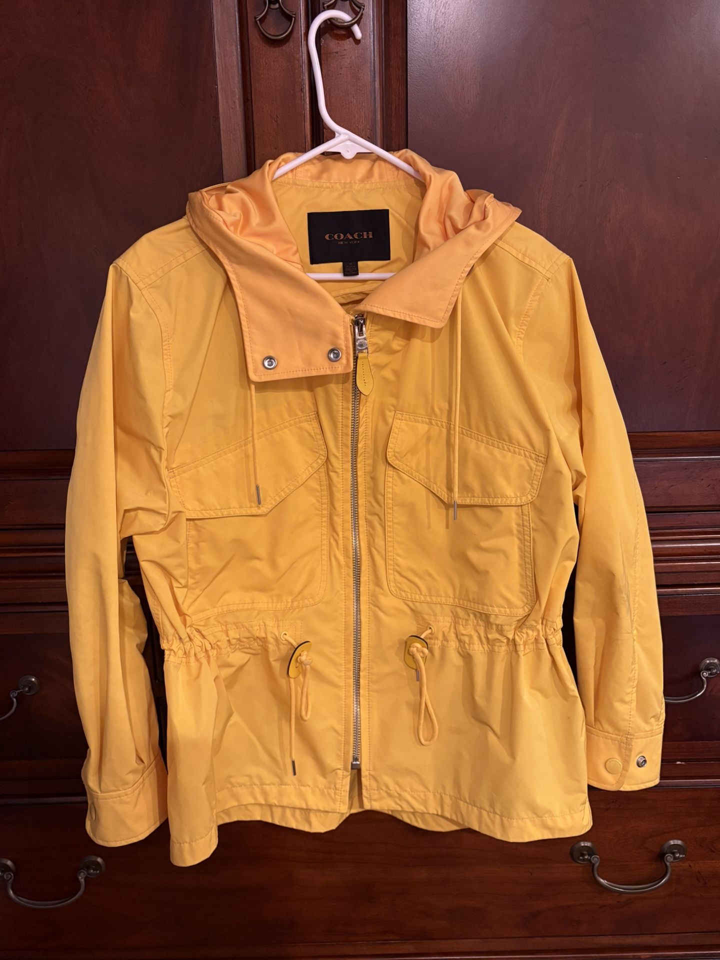 Women’s Coach Rain Coat Jacket With Hood
