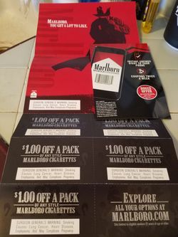 Cigarette coupon asking 5 bucks