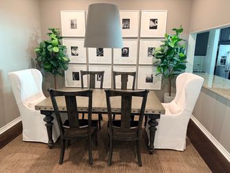 Dining Room Set for Sale! Rug, light fixture and trees also for sale!