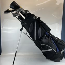 Golden Bear Tech XS Part Golf Club Set–Irons 4-6,8-9, 3 Woods, SW, Putter W/ Bag