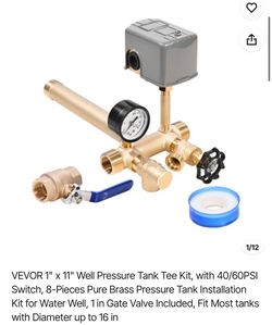 1" x 11" Well Pressure Tank Tee Kit