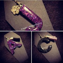 Letter keychains