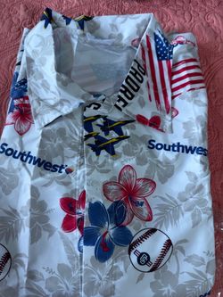 Padres southwest  Airlines Hawaiian Button-Up Shirt
