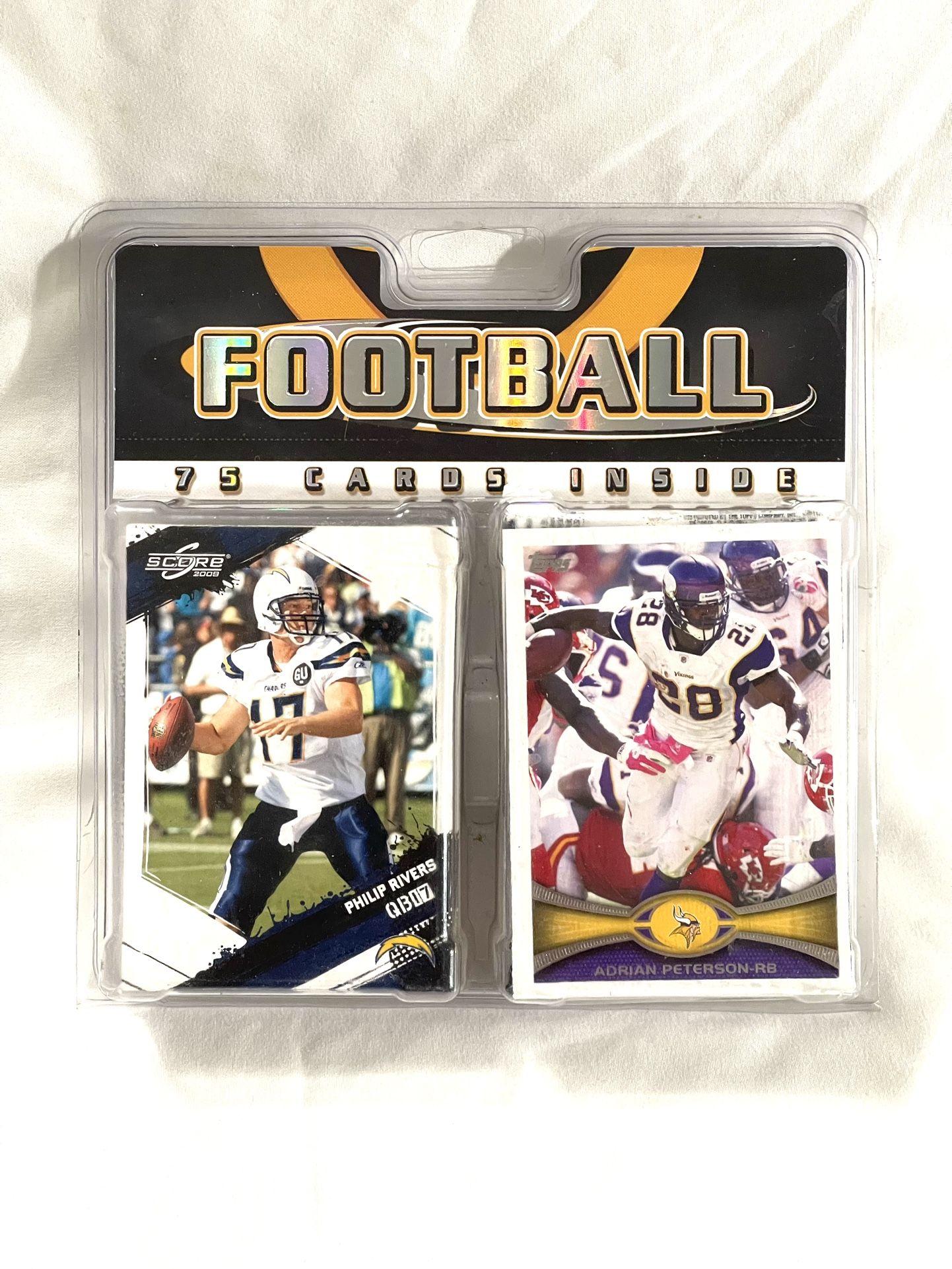 Mint Condition Sealed In Package 75 Count (Topps & Score) Football Trading Cards.