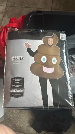 Pooper Poop Emoji Halloween Costume Adult Standard