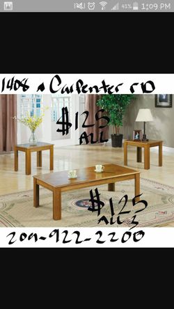 3 pc COFFEE TABLE SET (BRAND NEW)