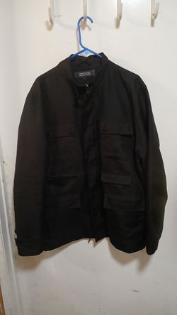 Kenneth Cole Reaction brand men's black utilitarian field jacket